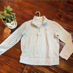Boys vineyard vines quarter zip pullover Sz 7 baby blue